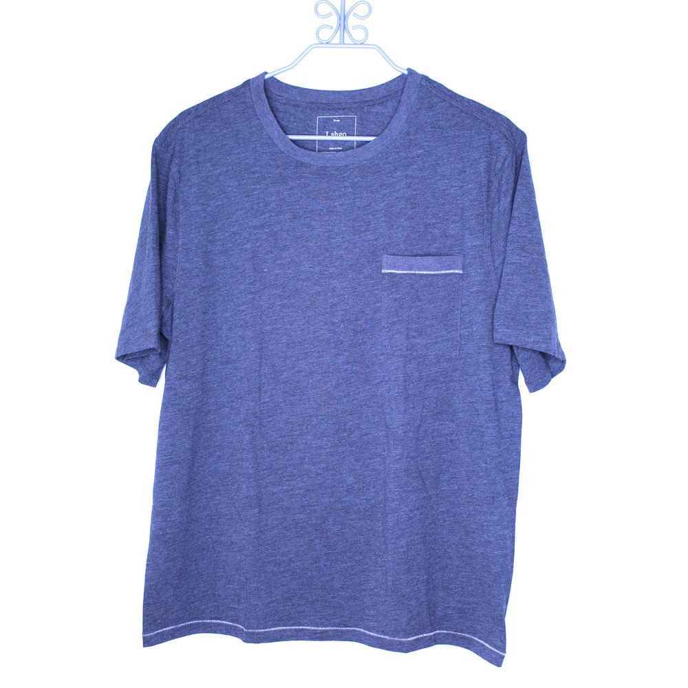 NWOT Lunya (Lahgo) Men's Dark Gray 1‎ Chest Pocket Tshirt SZ XL